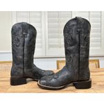 Shyanne  Lasy Floral Embroidered Western Boot Black Leather Size 7.5 NWOB Cowgirl Photo 8