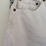 RE/DONE  Cream Frayed Jean Shorts 26 Waist Photo 3