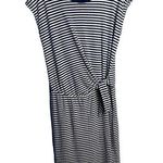 Velvet Tees velvet by Graham & Spencer Dress Navy/White Sleeveless Stripe Tie Waist Sz Small Photo 0