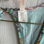 Raga Anthro  Botanic Enchantment Long Sleeve Mini Dress Green Metallic Floral M‎ Photo 7