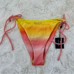 Skatie NEW! Pink Orange Yellow Vera Bottom L Sunrise Bikini Swimsuit Photo 0