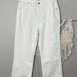 Current/Elliott  The Vanessa Jean Size 31 Winter White Out Denim Flare Cotton New Photo 0