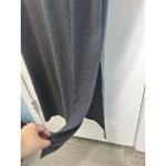 Mimi Maternity Dress Large Gray Midi Side Slit Minimalist Officecore Academia Size undefined Photo 8