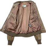 Members Only Vintage Tan Suede Bomber Jacket – Size 42 (Fits Women’s S–M) Photo 12