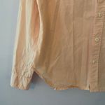Alex Mill Pink Peach Button Down Long Sleeve Shirt 100% Cotton Women size Medium Orange Photo 3