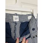 Gap  Gingham Navy White Crop Pants Size 2 Office Casual Preppy Photo 2
