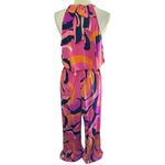 Trina Turk Tropical Abstract Print Juju Halter Tie Wide Leg Jumpsuit, XL Photo 6