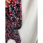 Loft Ann Taylor  Berry Velvet Trim Cutout Dress Size Small Tall Photo 2