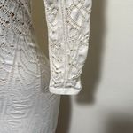 Bebe  bodycon dress nude undertone ivory top woman size M/L nice material thick Photo 3