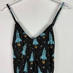Modcloth NWT Breakfast for Dinner Easy Does It Sleep Romper Rockets Size Medium Photo 2