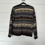 Talbots Vintage Women’s Small Silk Blend Patterned Sweater Cardigan Photo 2