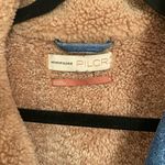 Anthropologie  Oversized Sherpa Lined Denim Jean Jacket XL Retro 90s Grunge Indie Photo 2