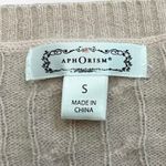 Anthropologie Aphorism Angora Rabbit‎ Hair Cable Knit Sweater Size S Pink Photo 1