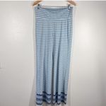 Cabana Life Wide Leg Lounge Pants Blue White Geometric Print Lightweight Medium Photo 1