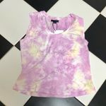 Sanctuary NWT  One Pocket Tie Dye Tank Top Crewneck Purple Lightweight Boho sz M Photo 1