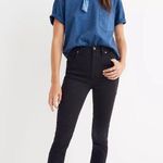 Madewell  Size 24 10" High Rise Skinny Jeans in Johnny Black Wash Stretch Women's Photo 2