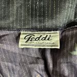 Vintage 70s Teddi Of California Kimono Style Top Size Small Black Floral Bird Photo 6