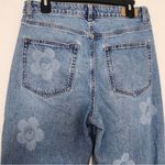 Clockhouse Floral Blue Women's Jeans high waist wide leg Size 28 Photo 4