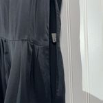 Proenza Schouler Black Silk Sleeveless Drop Waist Dress Sz 8 Minimalist Classic Photo 7