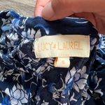 Lucy & Laurel  small floral blue blouse Photo 6