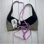 prAna Tulum Bikini Tops Black Color Block Size S Photo 5