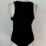 Meraki moon Solid Black Sleeveless Bodysuit Photo 1