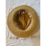 Scala Handmade Wide Brim Sun Hat Natural with Multicolor Band One Size Photo 3