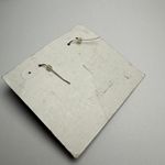 Premier Designs  Silver Tone Loops With Faux Pearl Pierced Dangle Drop Earrings Photo 2