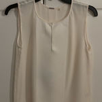 Elie Tahari ‎ white silk top. Sleeveless size XS. Photo 0