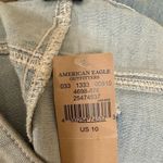 American Eagle High Rise Shortie Light Wash Lace Pocket Stretch Shorts 10 NWT Photo 4