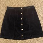 Urban Outfitters Navy blue velvet skirt Photo 0