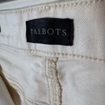 Talbots  Slim Ankle Jeans Size 8P Cream‎ Casual Denim Pants Photo 6