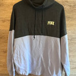 PINK - Victoria's Secret Pink Victoria Secret Pullover high neck sweater Love Pink Gray purple Photo 0