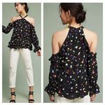 Anthropologie  Shoshanna Misael Floral Silk Halter Blouse Photo 1
