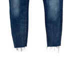 MOTHER Denim The Fly Cut Stunner Fray Jeans in Moon Dark Wash Size 25 Blue Photo 6