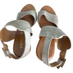 L'Artigiano Lucchese Italy Tan Suede Leather Chunky Heel Sandals EU 40 US 9.5 Photo 9
