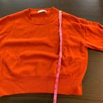 Babaton Merino Wool Crew Neck Sweater Burnt Orange Knit Top Women's Size S Photo 7