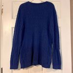 Ann Taylor  LOFT Women’s Blue Pull-on V-neck  Sweater XL Photo 3