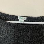 Aerie  Women’s Charcoal Gray Waffle Knit Crewneck Thermal Sweater Size Small Photo 2