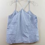 Madewell Lullaby Pajama Striped Cami Blue/WhiteTop in Swiss-Dot Photo 4