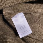 We Wore What Cropped Sweater shoulder pads olive green small oversized like new Photo 4