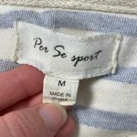 Per Se Sport Striped Pullover Long Sleeve Sweater Womens‎ Size M Blue Size M Photo 1