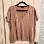 Brandy Melville Blush V-Neck Top Photo 0