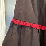 Hot Topic Black & Red Lace-Up Skirt Pull On Style Whimsical Gothic Punk Size S Photo 5