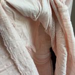 Aerie Low Back Maxi Dress Pink Soft Cotton Linen Blend Spaghetti Straps Size S Photo 11