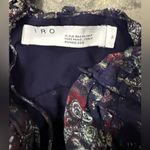 IRO New! Somov Paisley Lurex Jacquard Halter Midi Dress in Blue Sz 0 $585 Photo 10