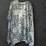 Maurice's Womens One Size Fits All Sheer Diamond Open Front Flowy Kimono Sweater Photo 4