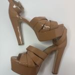 BCBGENERATION Tan Platform Heels Size 8M Photo 4
