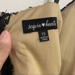 Sequin Hearts Black & Beige Sweetheart Dress Photo 4