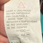 90’s Vintage BLAST Women's Aqua Teal Partial Zip Up Polo Shirt Retro Size XL Blue Photo 8